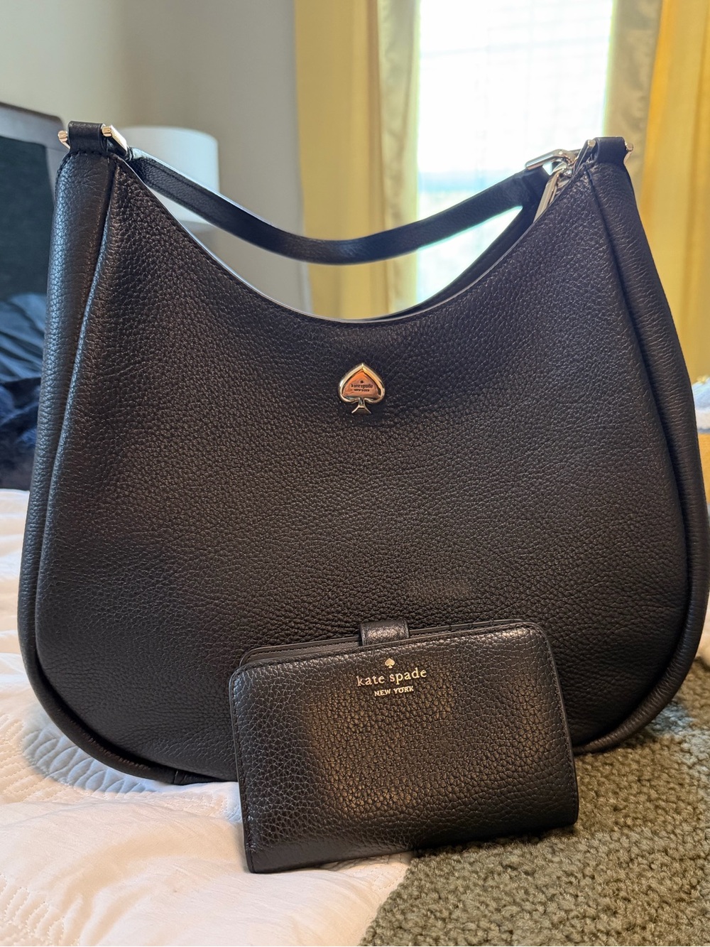 Kayla Large Triple Compartment Shoulder Bag with Matching Wallet